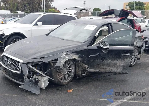 2020 Infiniti Q50 Red Sport 400 из США, поврежденный, VIN JN1FV7AP1LM630089